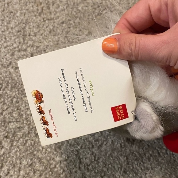 Vintage Wells Fargo Shamrock Legendary Horse Plush NEW Stuffed Animal Toy Kids - Picture 5 of 5